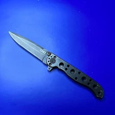 CRKT M16-01KS Carson Design Frame Lock Plain Edge Black Pocket Knife
