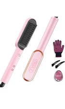 New in Open Box TYMO Ring Hair Straightening Comb in Pink - Free Shipping