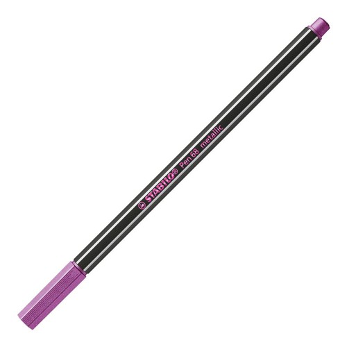 STABILO Pen 68 metallic Premium Metallic-Filzstift Einzelstift -metallic rosarot - Bild 1 von 7