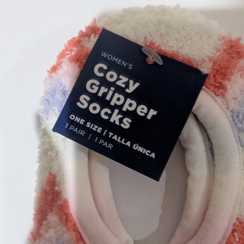 NEW 1 Pr Cozy Snowman Gripper Socks, Size 9-11 - Picture 4 of 5