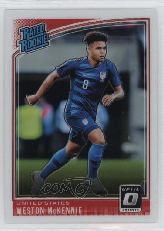 2018-19 Panini Donruss Rated Rookie Optic Weston McKennie #199 Rookie RC