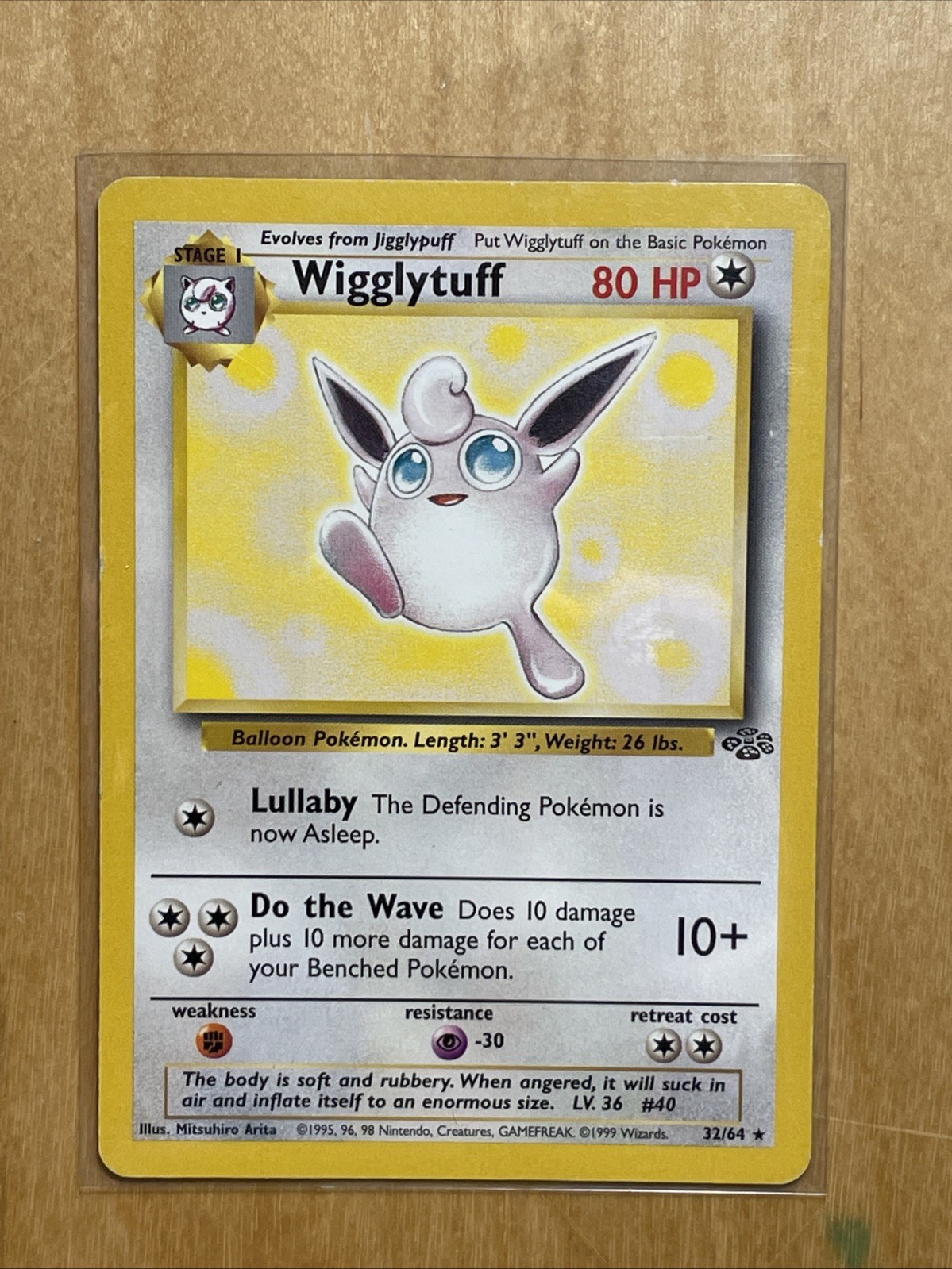 Pokemon Jungle Wigglytuff 32/64 Non Holo Rare MP