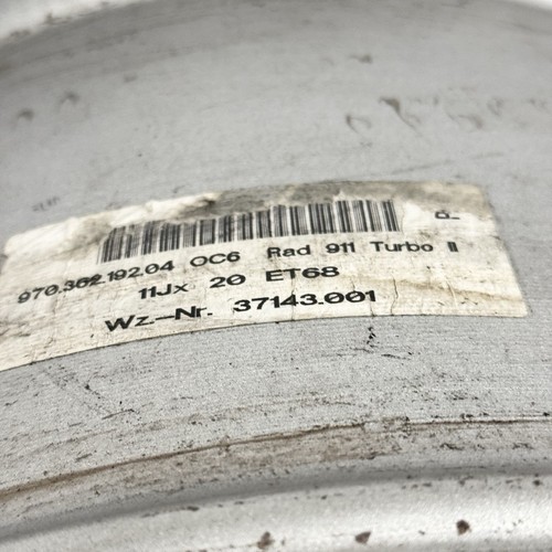 2010-2015 Porsche Panamera Wheel Rim 20'' x 11'' Alloy 5 Double Spoke REAR OEM - Picture 15 of 16