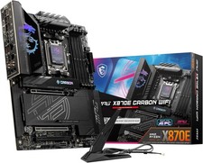 MSI MPG X870E CARBON AM5 ATX Gaming Motherboard, Wi-Fi 7, 4x SATA 6Gb/s