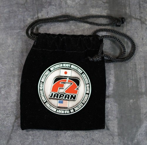F-2 Support Fighter Challenge Coin Lockheed Mitsubishi Japan - Picture 2 of 2