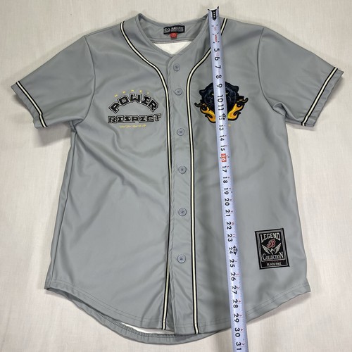 Camiseta de béisbol negra Pike Legend imitación cuero Money Power Respect Panther M - Imagen 8 de 12
