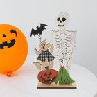  Halloween Decor Ornaments Indoor Tabletop Decorations Wood Centerpiece