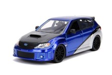 Fast and Furious Die Cast Subaru WRX STI 1:24 Scale Collectible Car Blue