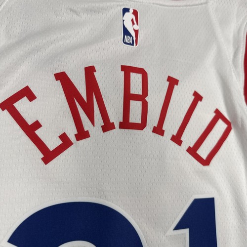 Philadelphia 76ers Joel Embiid Nike NBA Swingman Jersey Spectrum City Edition L - Imagen 12 de 13
