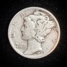 90% Silver - 1942 Mercury Dime Circulated - 06-67