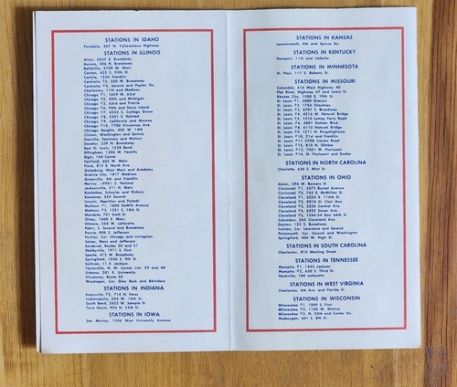 VINTAGE 1961 STAR SERVICE BENZIN BRIEFMARKEN EINLÖSUNGSBUCH UND BRIEFMARKEN MATTOON KRANK - Bild 4 von 4