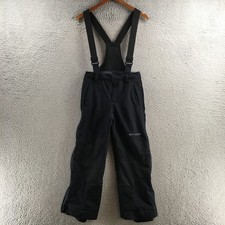 Spyder Propulsion Ski Pants Womens 12 Black Polyester Blend Zip Pockets Button