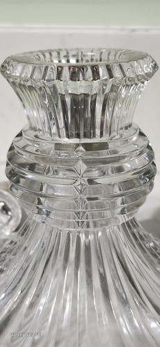 Antique Heisey Clear Candleholder Ridgeleigh Pattern - Picture 7 of 24
