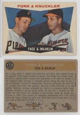 1960 Topps Fork & Knuckler ( ) Roy Face Hoyt Wilhelm #115 HOF