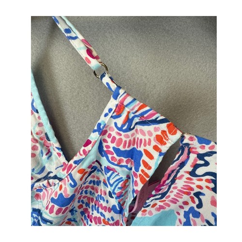 Lilly Pulitzer Romper Women's Medium Shell Print Sleeveless Casual Beach Summer - Picture 8 of 11