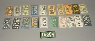 ORIGINAL 1963 WHEATIES LICENSE PLATE CEREAL PREMIUM COMPLETE SET OF 51 IN BOX