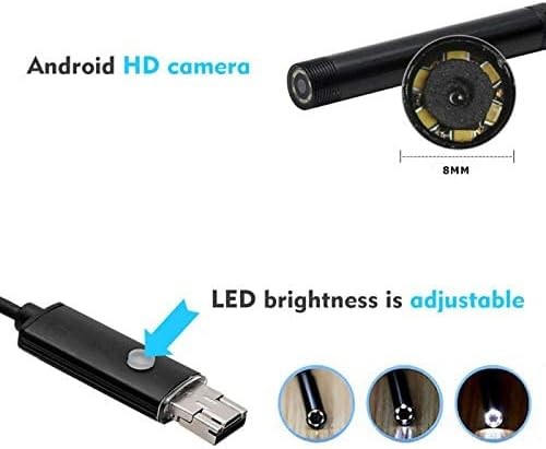 TELECAMERA DI ISPEZIONE ENDOSCOPIO WIRELESS WIFI 5 METRI LENTE DA 8 MM IN HD!! - Foto 4 di 5