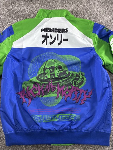 Members Only Rick and Morty Multi-Verse Varsity Jacket Blue Size L - Picture 21 of 24