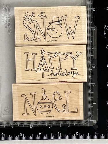 Stampin' Up! Big On Christmas stamp set Happy Holidays Noel Let it Snow - Bild 2 von 5