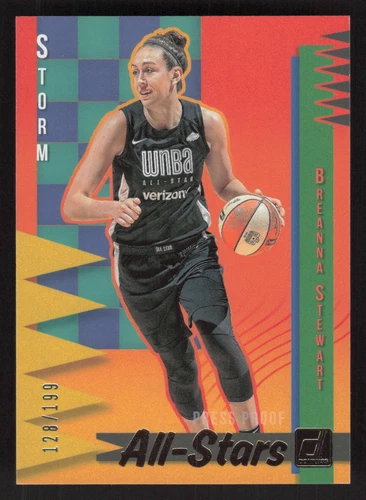 2019 Donruss WNBA #12 Breanna Stewart All-Stars Silver Press Proof #/199