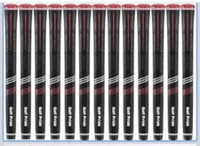 13 X GOLF PRIDE CP2 PRO GOLF GRIP .600 ROUND STANDARD GRIP - BLACK/RED