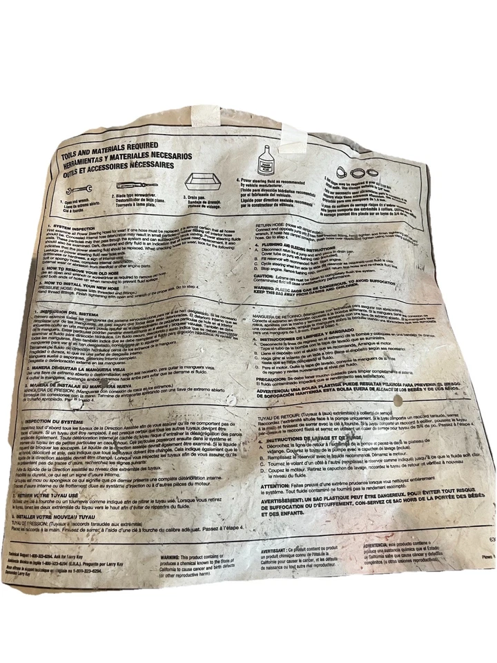 Mangueira de pressão de direção hidráulica Edelmann para Pontiac LeMans Tempest - Imagem 3 de 3