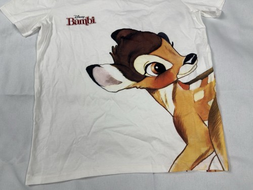 Camicia donna Zara Disney Bambi cotone bianco taglia S top rara - Foto 4 di 14