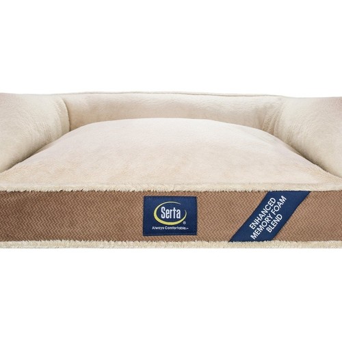 Sofá ortopédico cama de espuma viscoelástica para perros con soporte articular reforzado lavable a máquina - Imagen 7 de 27