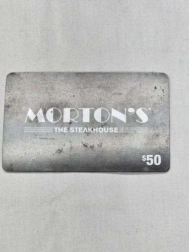 Morton's The Steakhouse $50.00 Gift Card For Only $40.00 | eBay