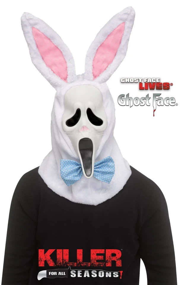 Ghost Face Easter Bunny Mask - Fun World - Image 2 of 4