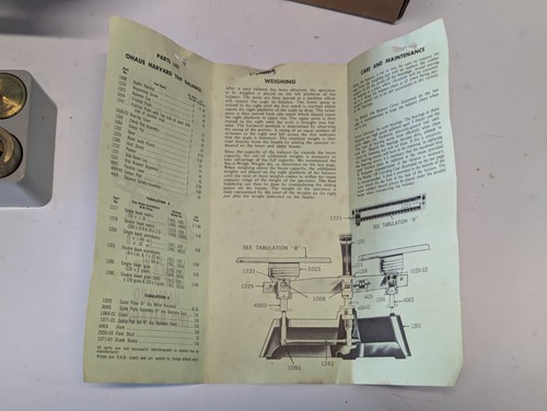 OHAUS Harvard Trip Balance KIT 2kg - 5lb Laboratory Beam Scale Lot With Weights  - Picture 6 of 13