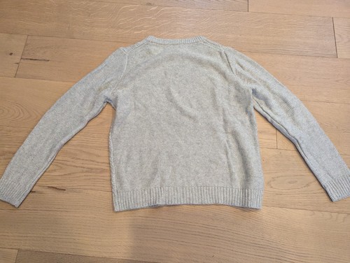 NWT J Crew Women's XL Gray Wool Blend Rhinestone Embellished Cable Knit Sweater - Picture 5 of 8