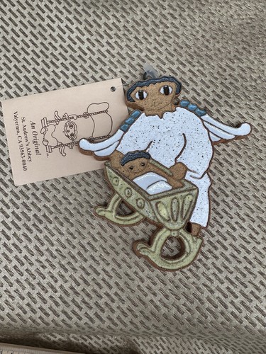 St Andrews Abbey Baby Cradle Angel Christmas Angel Ornament NEW