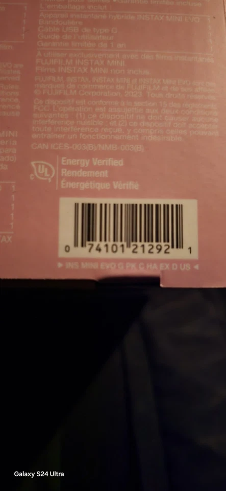 Fujifilm Instax Mini Evo Instant Film Camera - Brown (16812534) - Image 2 of 2