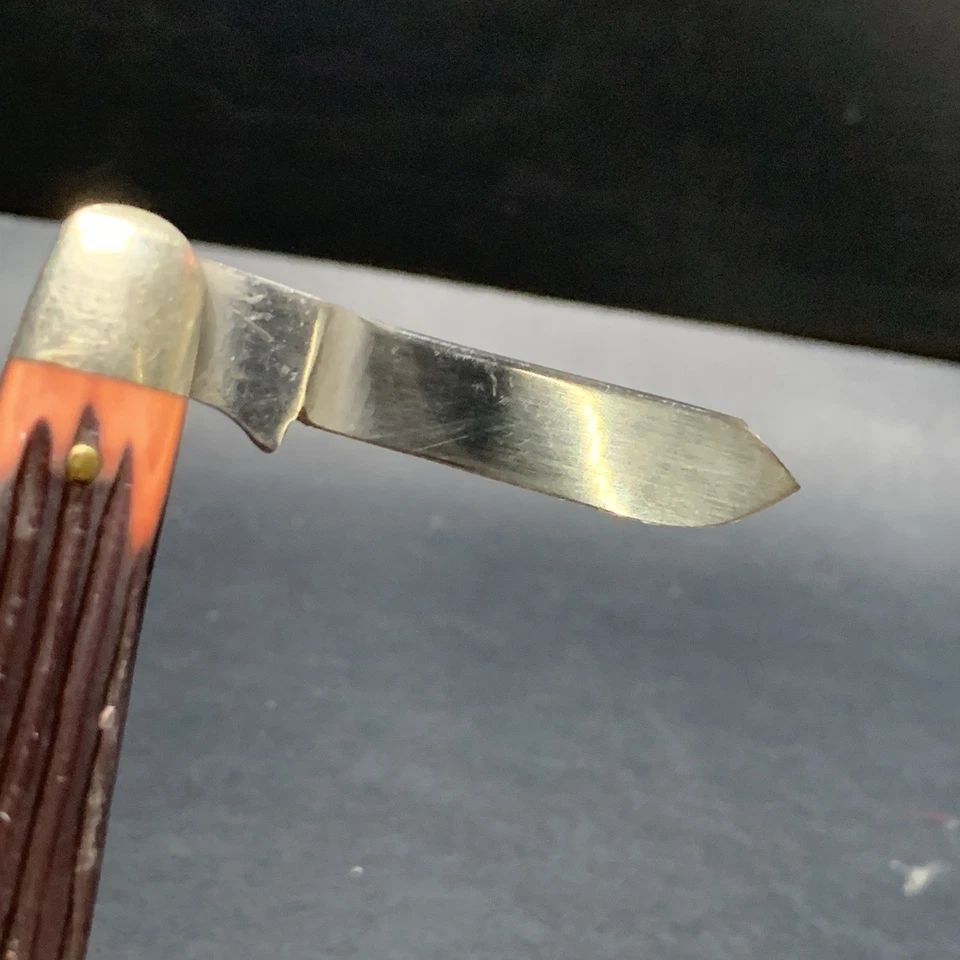 Cuchillo de Bolsillo de Colección Queen Cubertería 3 Hojas para Almacenador Hoja Plegable Hecho en EE. UU. Foto 2 de 4