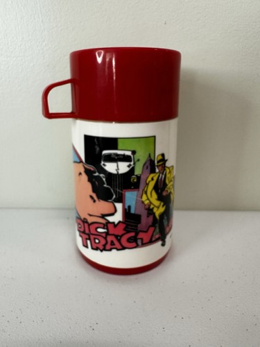 Dick Tracy Disney Vintage Aladdin Lunchbox et Thermos Lunch Box en bon état - Photo 9/14