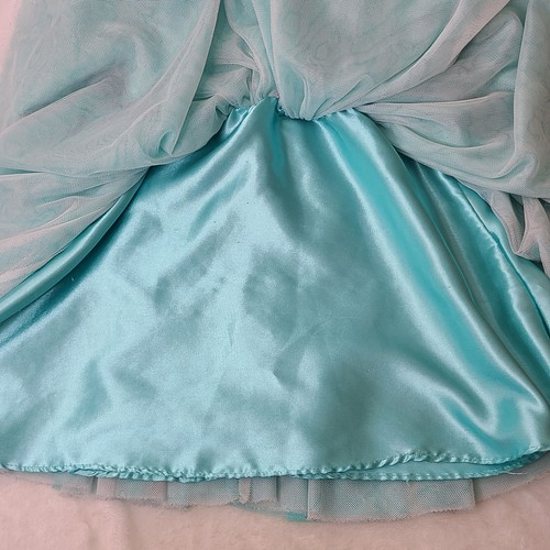 Youngland Toddler Sparkle Dress 3T Aqua Blue Tulle Skirt Rhinestone Beaded Waist - Picture 10 of 14