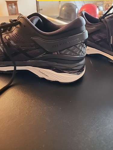 Asics Gel Kayano 24 T749N Mens size 8.5 US Black Running Shoes - Picture 3 of 6