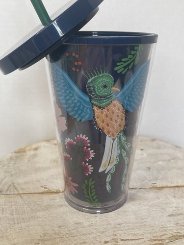 Starbucks Tumbler Bird of Paradise Kunststoff 16 Oz Navy Green Straw - Bild 3 von 9