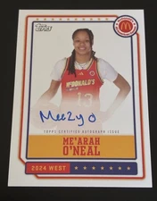 2024 Topps Chrome McDonald's AA Me'Arah O'Neal On Card Autograph Auto #EA-MO