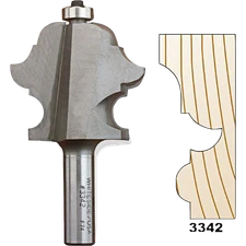 Whiteside 3342 Classic Multi-Forms Bit 1/2 in. SH x 1/2 in. BD x 5/16 in. R