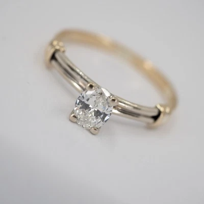 EXKLUSIVER DIAMANTRING IN 750/GOLD DIAMANT 0,31ct H/VSI RW: 53 - Bild 1 von 4