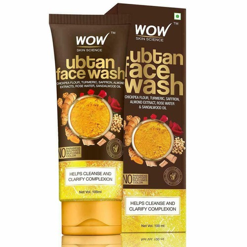 WOW Skin Science Ubtan Face Wash with Chickpea Flour, Turmeric 100ml