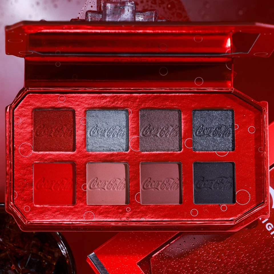 GLAMLITE X COCA-COLA 8 Shade PALETTE LIMITED EDITION NEW In Box For Body & Face - Image 2 of 2