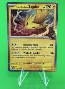 Pokemon Team Rocket's Zapdos S & V Destined Rivals Holo Rare 070/182 NM!!