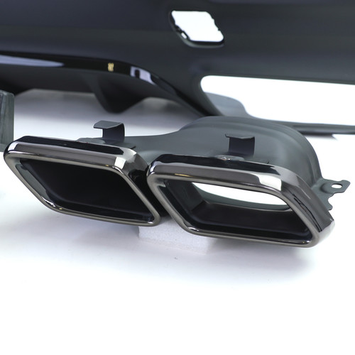Sport Heckdiffusor + Doppel Endrohre Schwarz für Mercedes GLE Coupe C292 - Bild 4 von 8