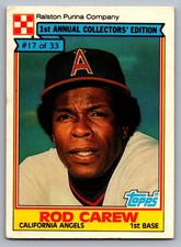 1984 Topps Ralston Purina #17 Rod Carew