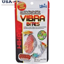 Vibra Bites Tropical Fish Food Large Pellet Color Enhancing Nutrition All Fish