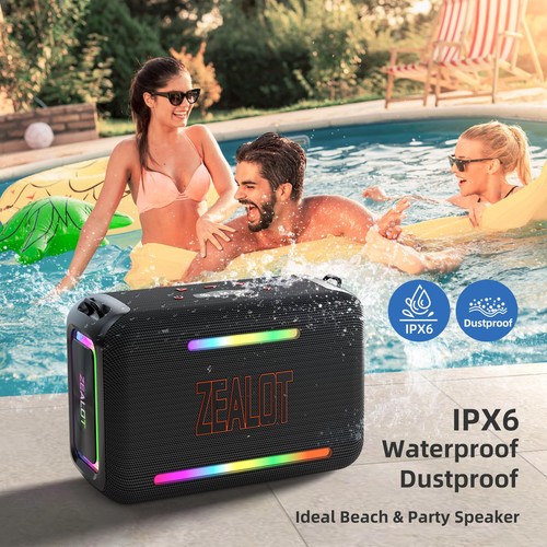 120W Bluetooth Speaker, Wireless Speakers IPX6 Waterproof Loud Bluetooth Subw... - Bild 3 von 9