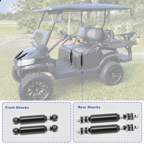 Front and Rear Golf Cart Shock Absorbers Compatible with 1988-up Club Car DS - Picture 5 of 8